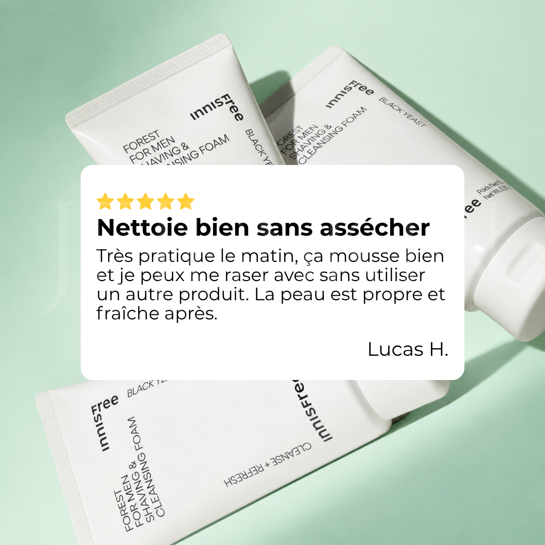 Avis sur la mousse de rasage nettoyante Forest d'Innisfree
