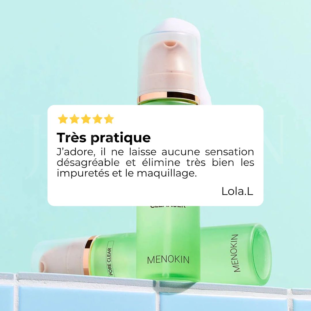 Avis sur le nettoyant moussant 30 secondes pour des pores nets de Menokin