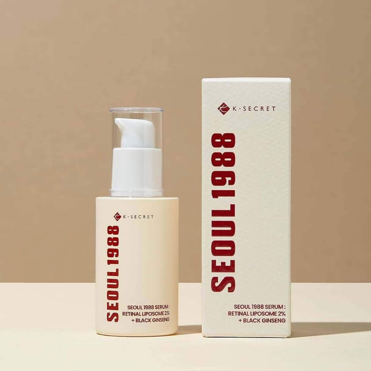 Photo K-Secret Sérum SEOUL 1988 Rétinal Liposome 2% + Ginseng Noir