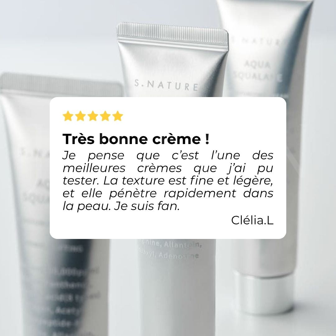 Avis sur la crème hydratante Aqua Squalane de S.Nature