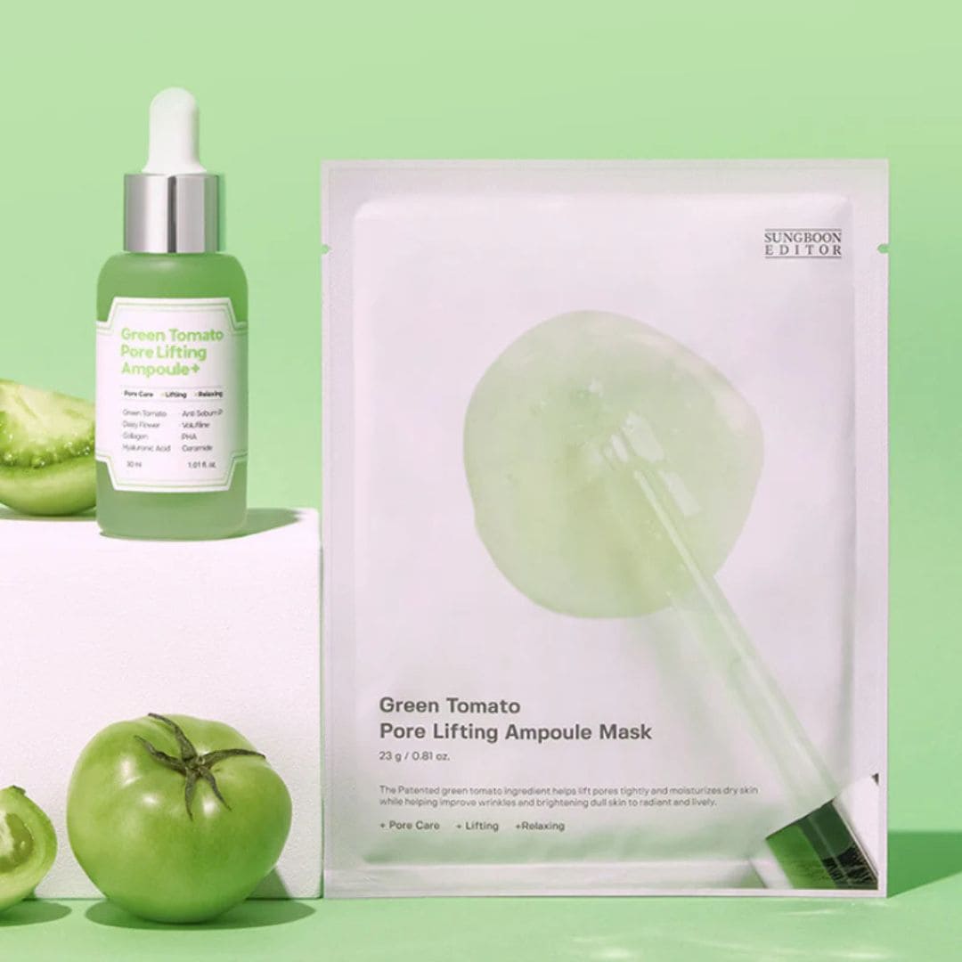 Sungboon Editor masque en tissu liftant pour les pores à la tomate verte photo