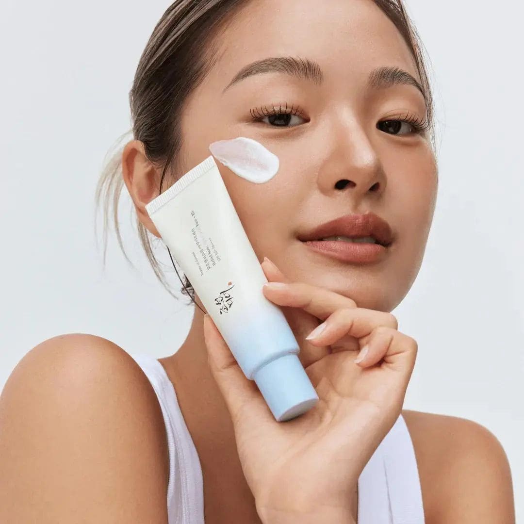 Beauty of Joseon crème solaire Aqua-fresh visage féminin