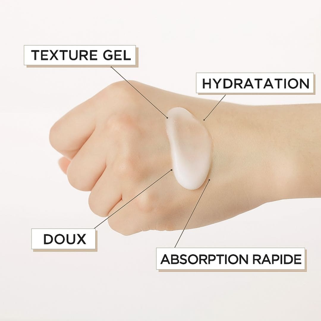 Manyo gel exfoliant doux aux Enzymes et Galactomyces photo d'une main