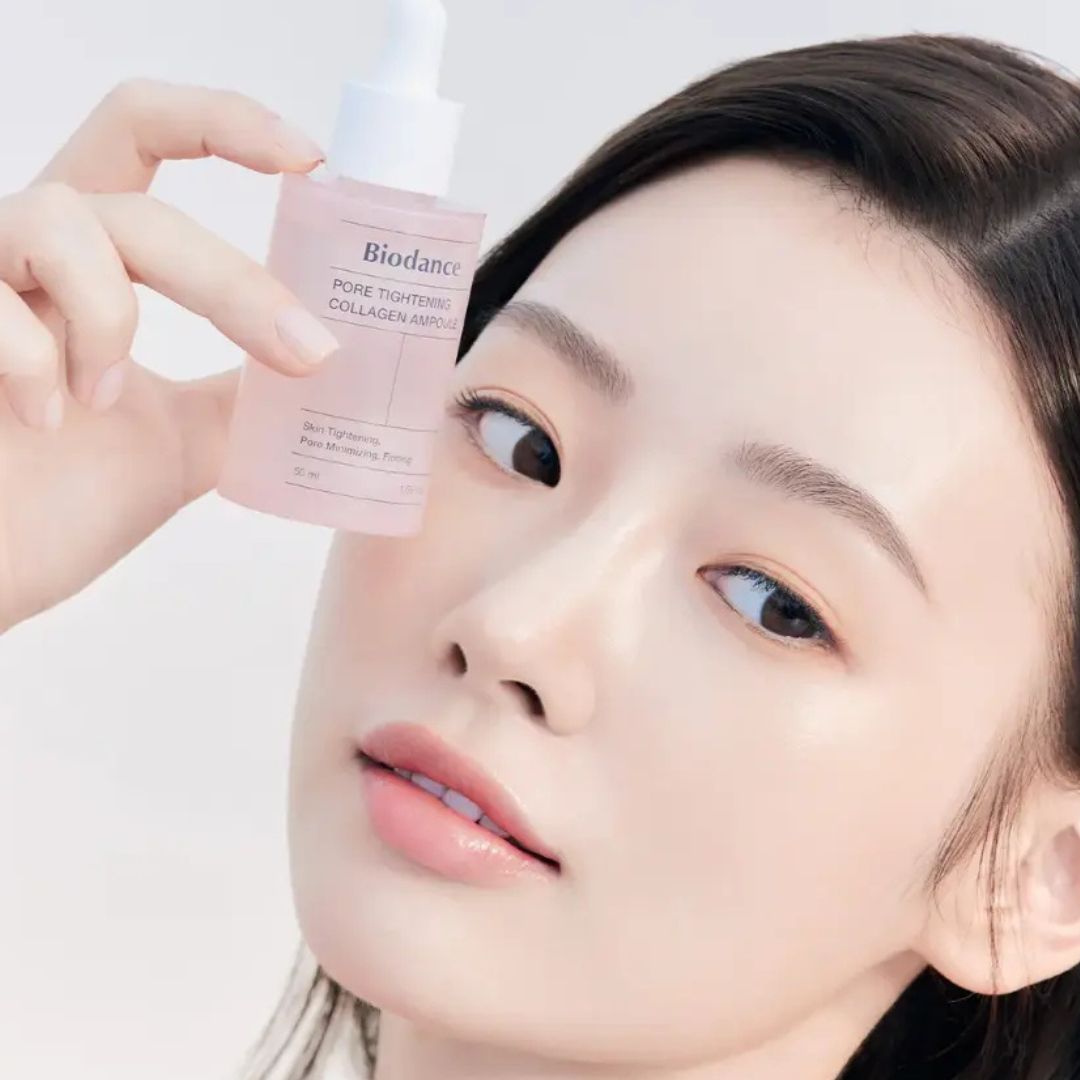 Biodance ampoule raffermissante au collagène avec une femme