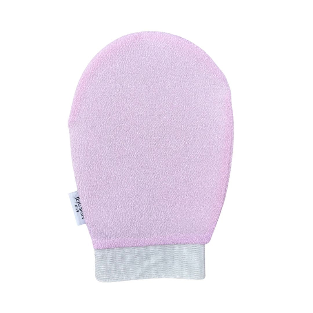 Gant de gommage pour le visage jejuskin rose