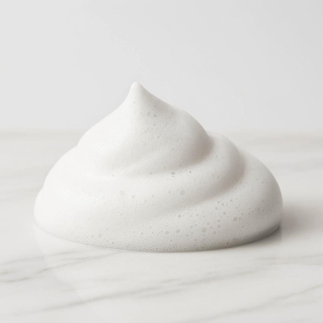 Anua mousse nettoyante Heartleaf Quercetinol BHA texture