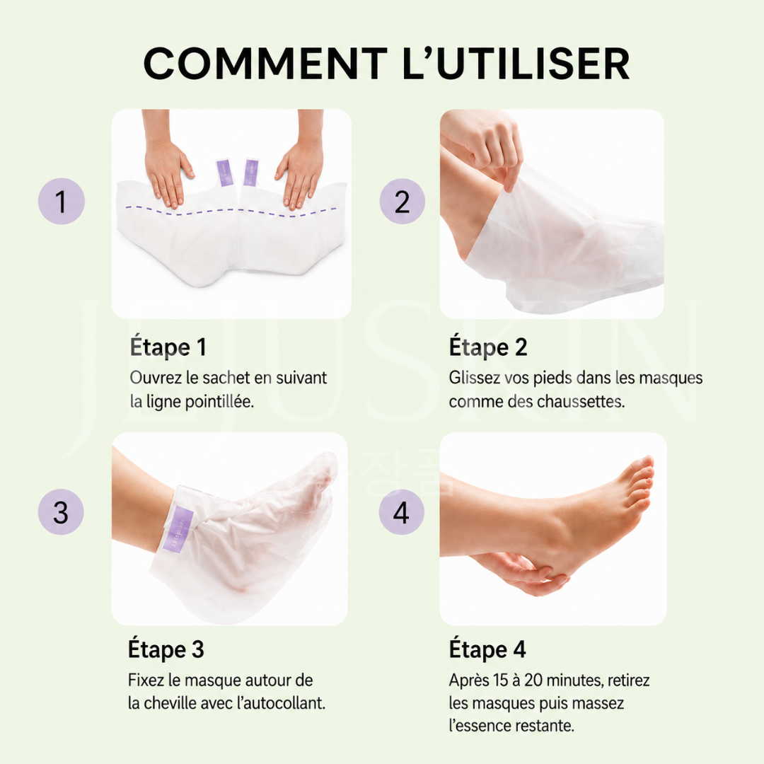 Comment utiliser le masque apaisant pour les pieds à la Centella de Baren
