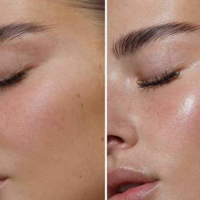 Avant/après avoir appliquer le Masque biodance hydro Cera nol