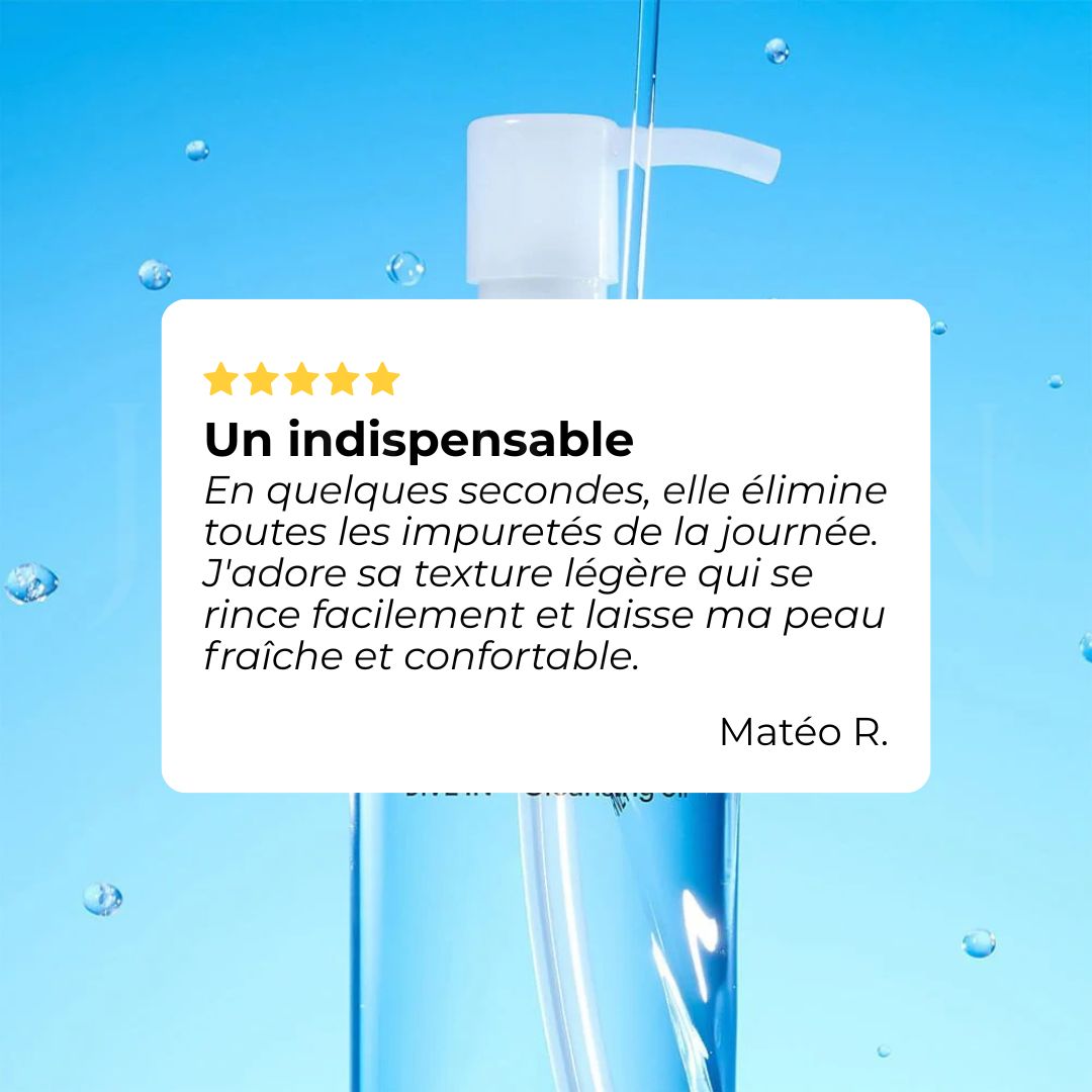 Avis sur l'huile nettoyante Dive-In à l’acide hyaluronique de faible poids moléculaire de Torriden