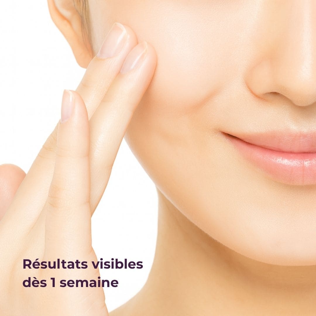 Ingrédients clés du toner anti-âge Mizon pour une peau repulpée et éclatante.