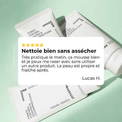 Avis sur la mousse de rasage nettoyante Forest d'Innisfree