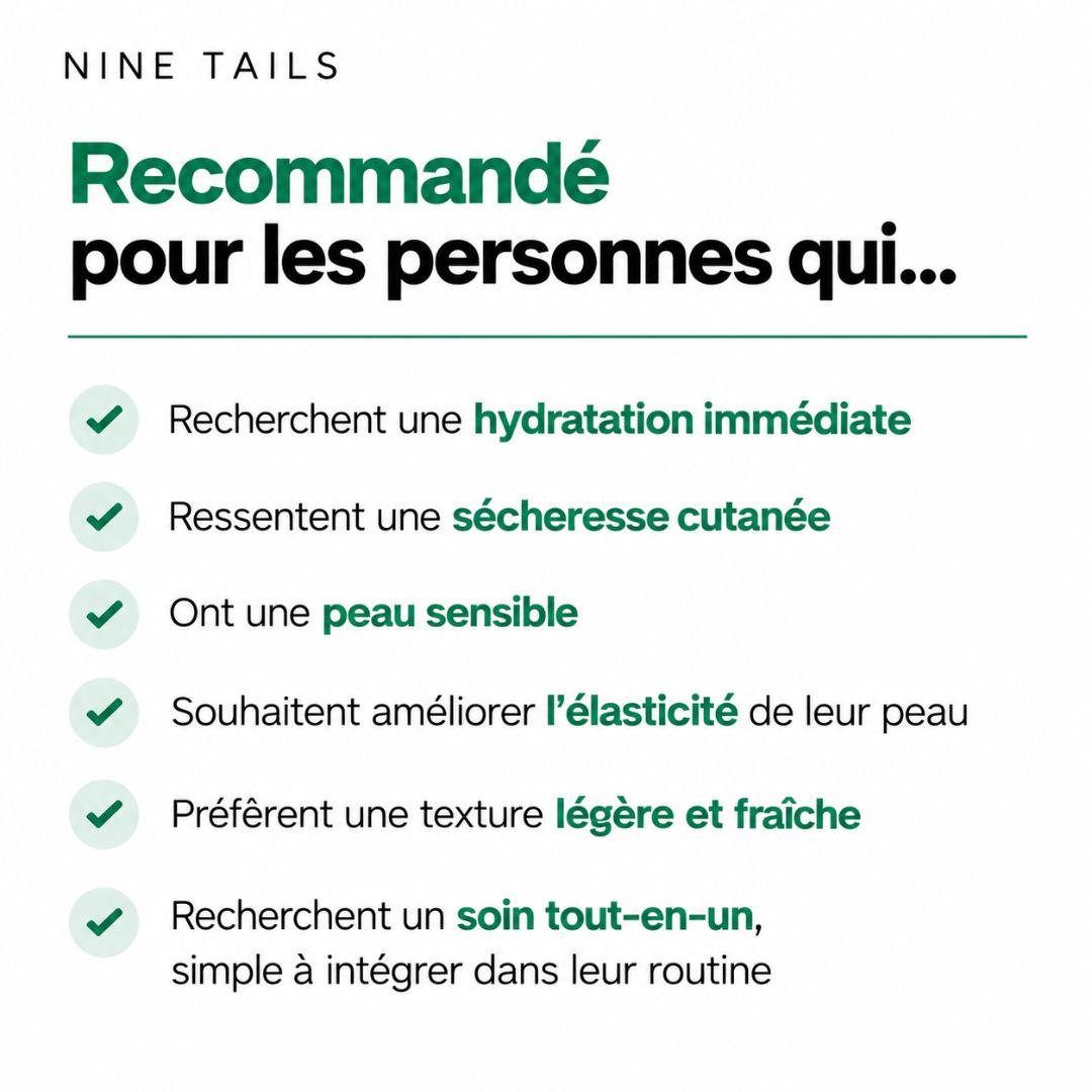 Pour qui est fait la crème anti-âge raffermissante et régénérante de Nine Tails