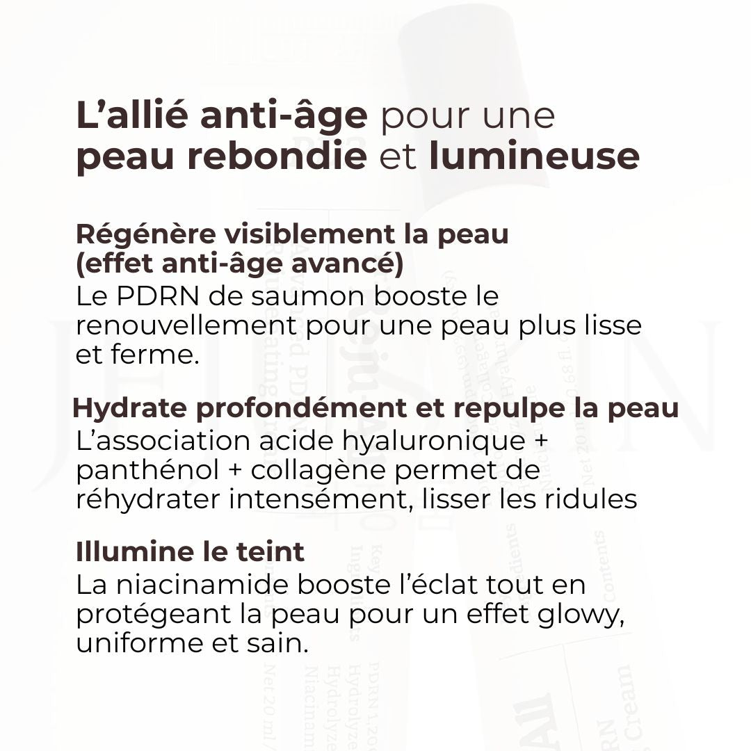 Les bénéfices de la crème hydratante et régénérante au PDRN de Dr. Reju-All 