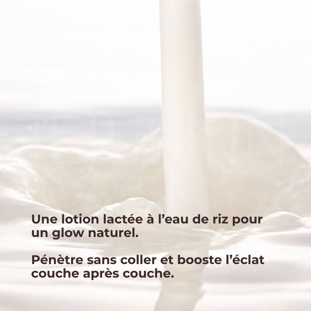 Le bienfait du lait du toner lacté éclat à l’eau de riz de Mizon