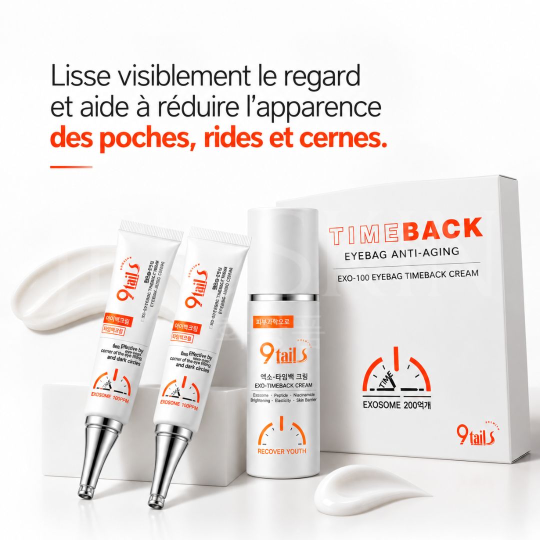 Bénéfice du pack EXO-100 soin regard liftant anti-âge et anti-poches de Nine Tails