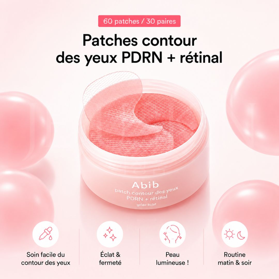 Les bénéfices des patchs en gel pour les yeux au PDRN d'Abib