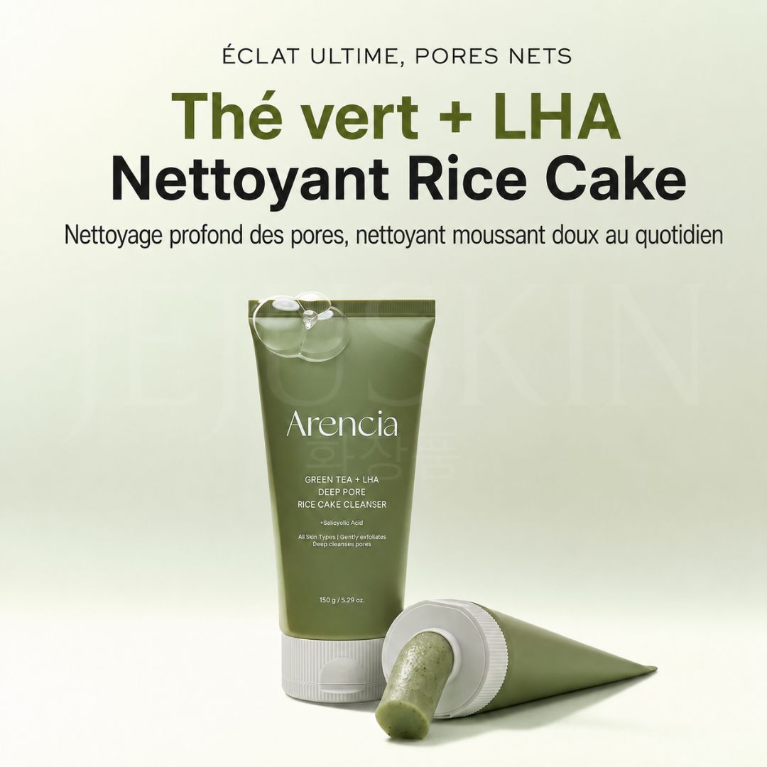Les bienfaits du nettoyant purifiant au thé vert + LHA pour pores et sébum d'Arencia