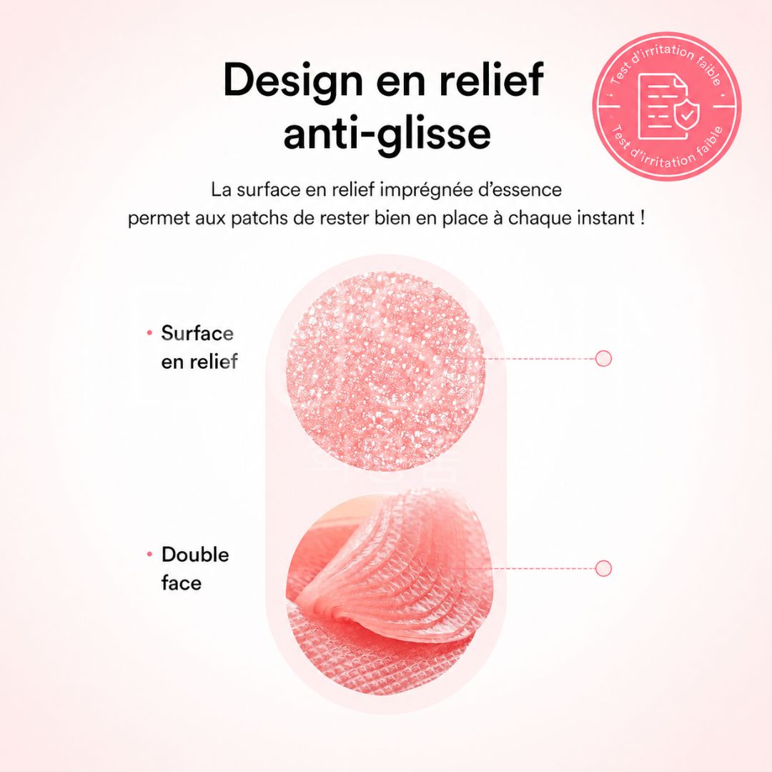 Texture des patchs en gel pour les yeux au PDRN d'Abib
