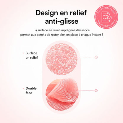 Texture des patchs en gel pour les yeux au PDRN d'Abib