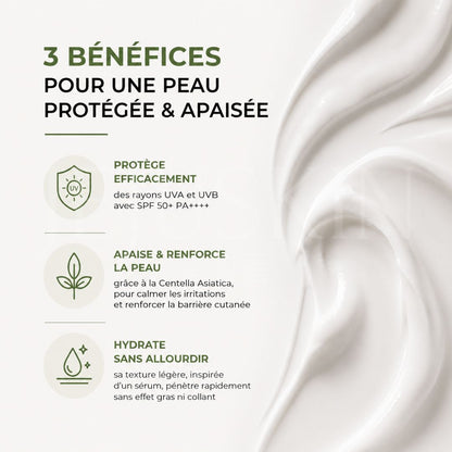 Les bienfaits de la crème solaire apaisante à la centella SPF50+ de Mixsoon