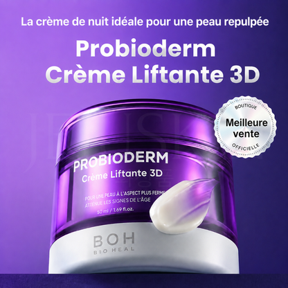 Le bénéfice principal de la Crème anti-âge liftante et raffermissante Probioderm 3D de Bioheal Boh