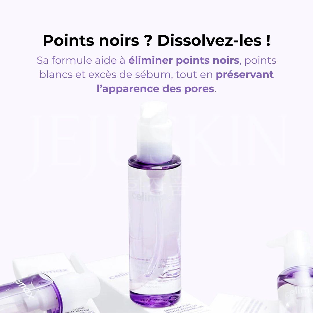 Celimax huile nettoyante au jojoba anti-points noirs Derma Nature Fresh bénéfice