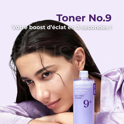 Le bénéfice du toner Booster d’Éclat NAD+ et PDRN No.9 de Numbuzin