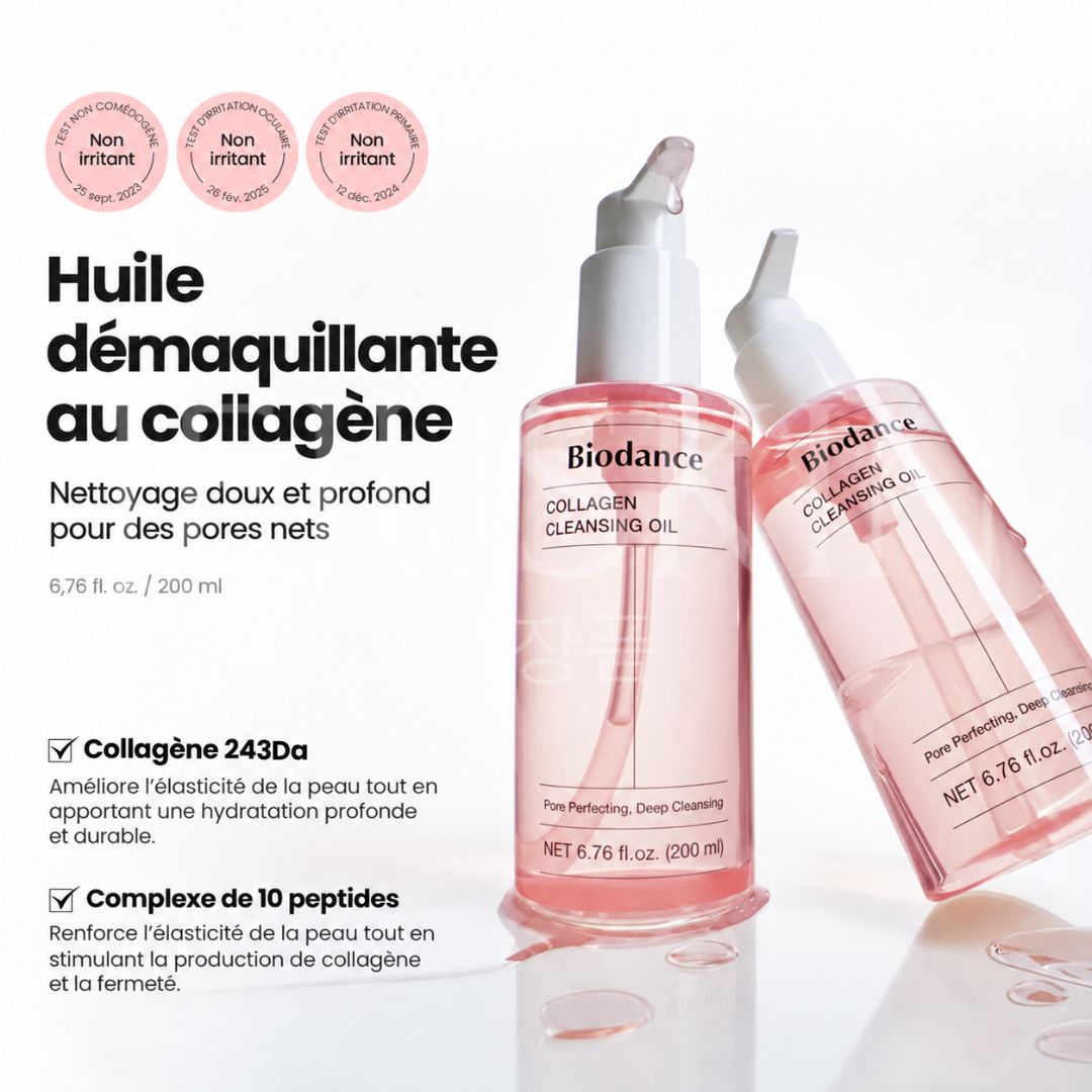 Les bénéfices de l'huile démaquillante au collagène de Biodance