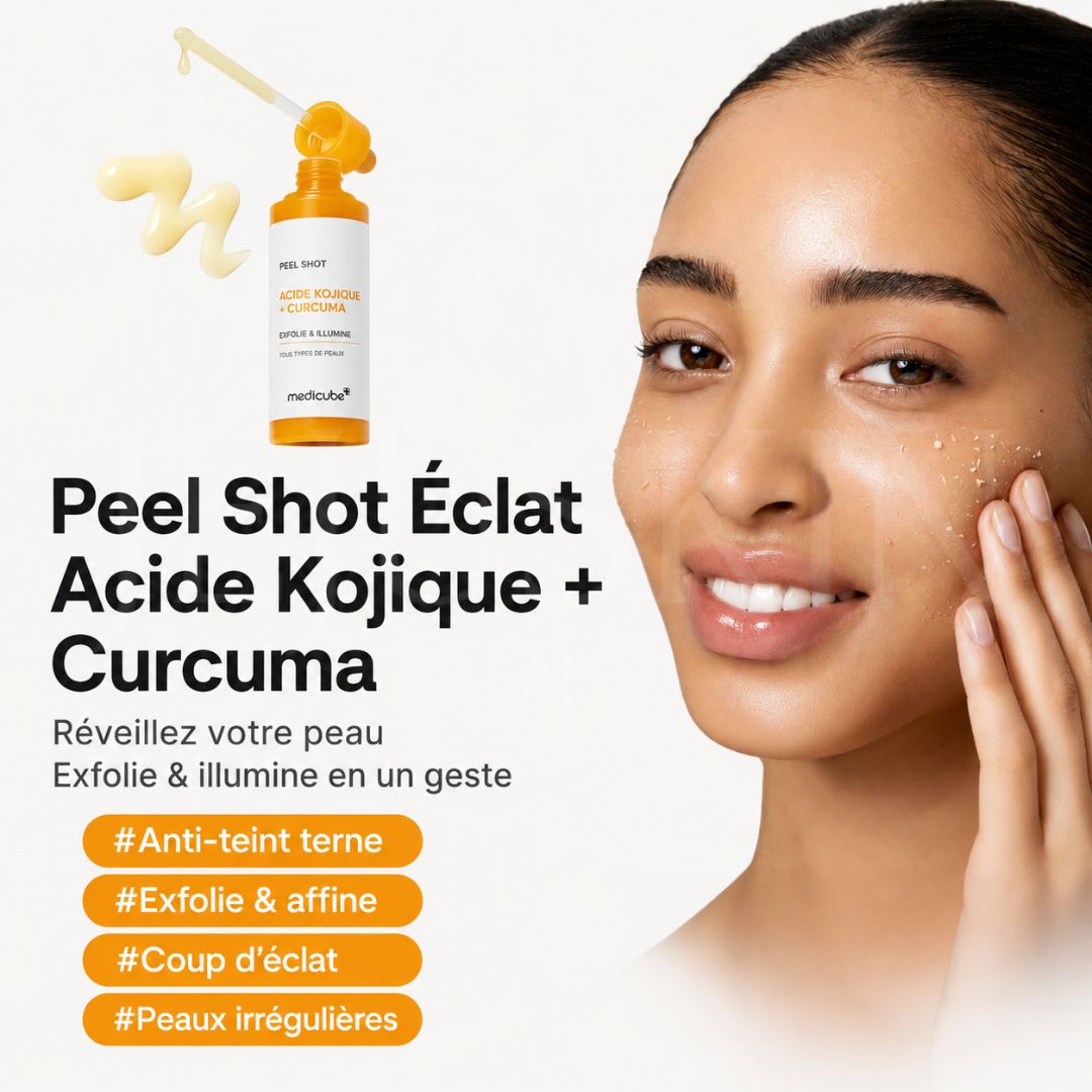Les bénéfices du peeling anti-taches à l’acide kojique et curcuma de Medicube