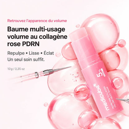 Le bénéfice du baume multi-usage repulpant au PDRN et collagène rose de Medicube