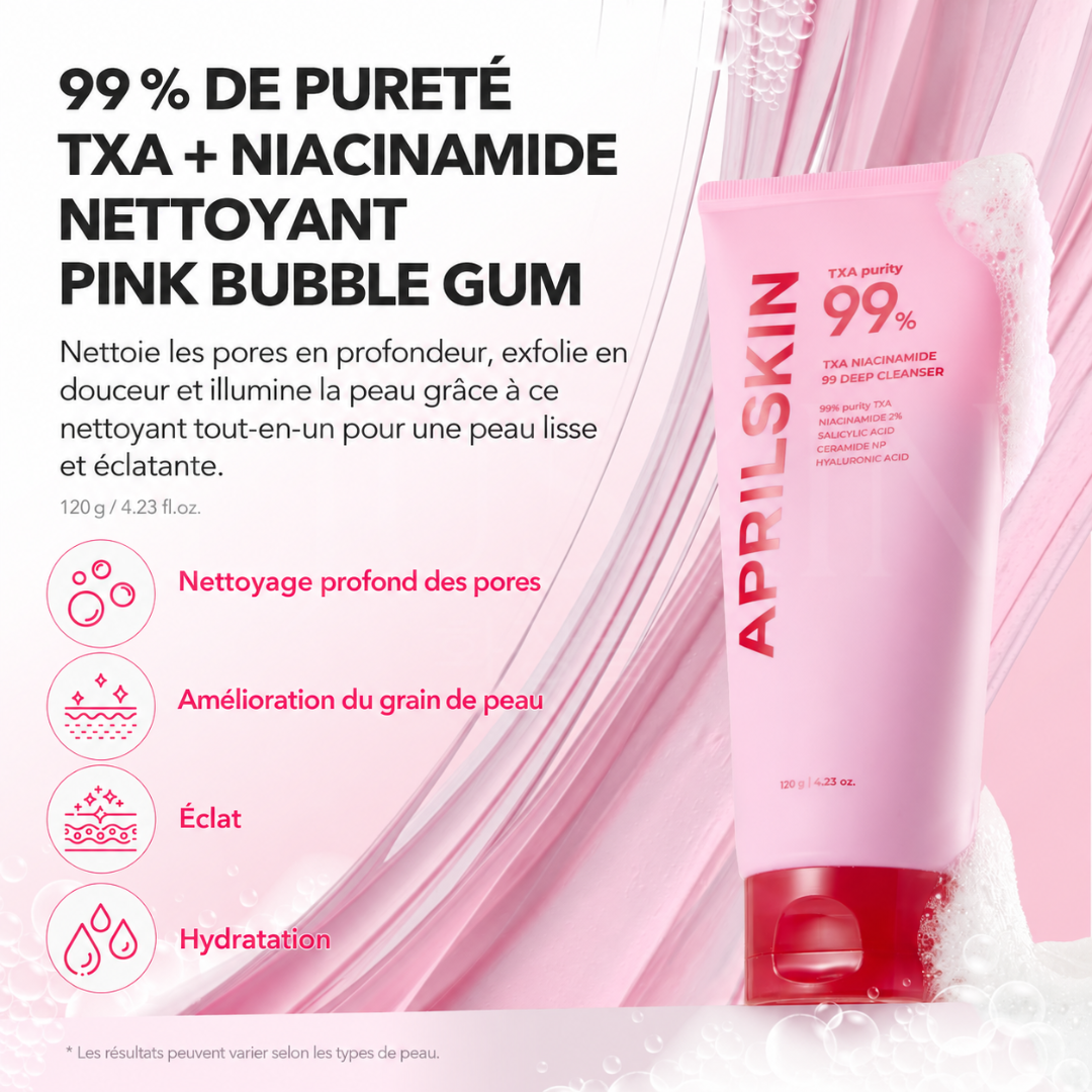 Les bénéfices du nettoyant visage purifiant au TXA et à la niacinamide d'Aprilskin