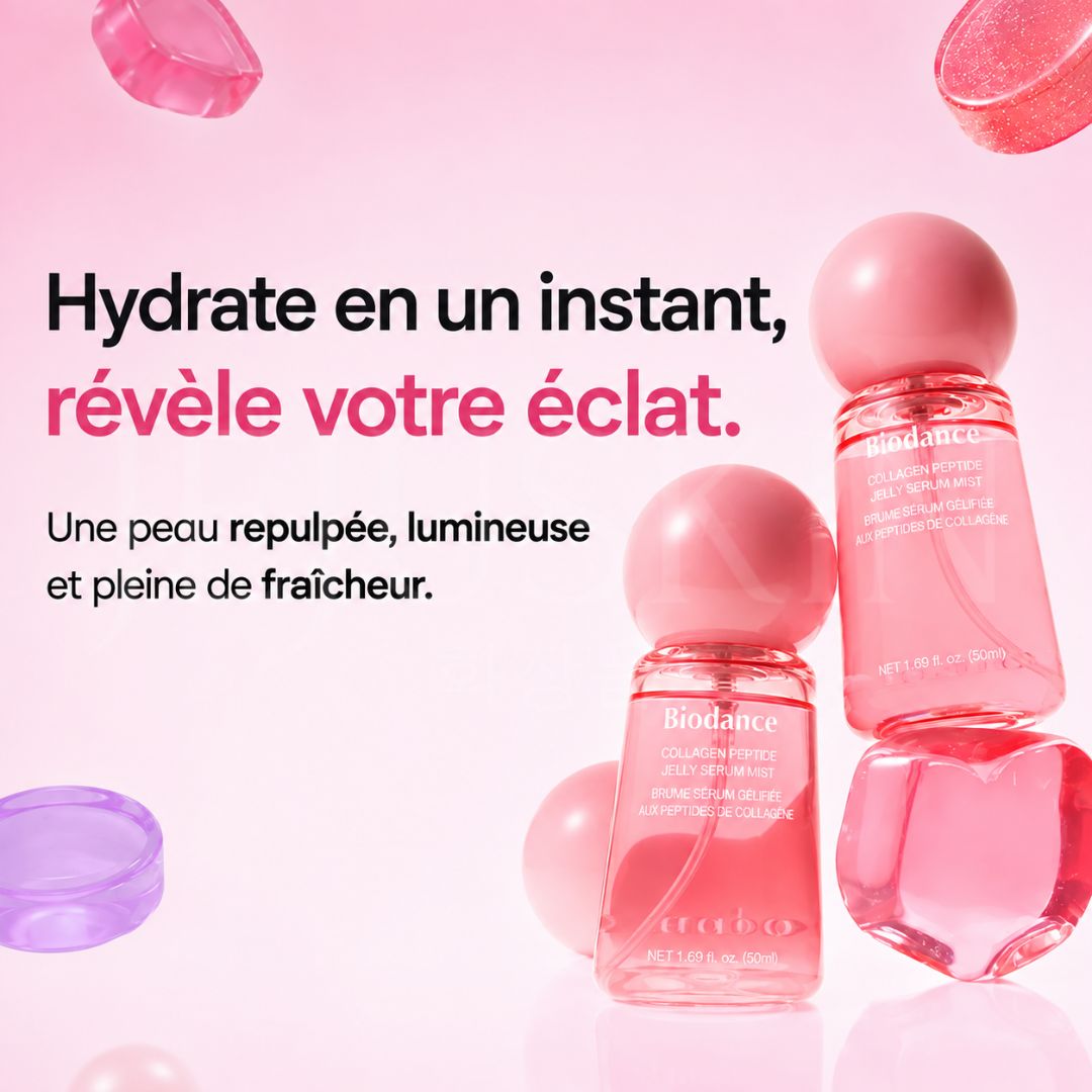 Le bénéfice de la brume sérum au collagène peptide de Biodance