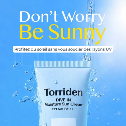 Torriden crème solaire hydratante Dive-In 60ml Don't worry be sunny