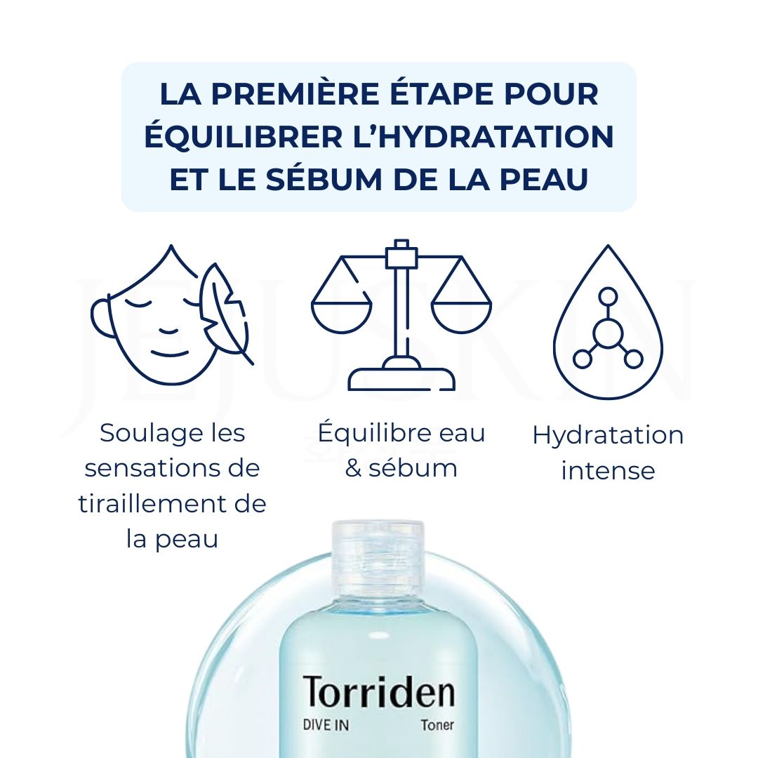 Les bénéfices du tonique booster d’hydratation à l’acide hyaluronique Dive-In de Torriden