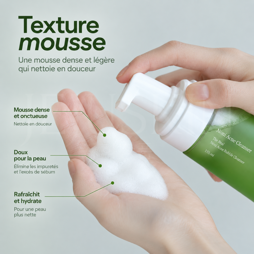 Texture du nettoyant moussant purifiant au Noni de Celimax