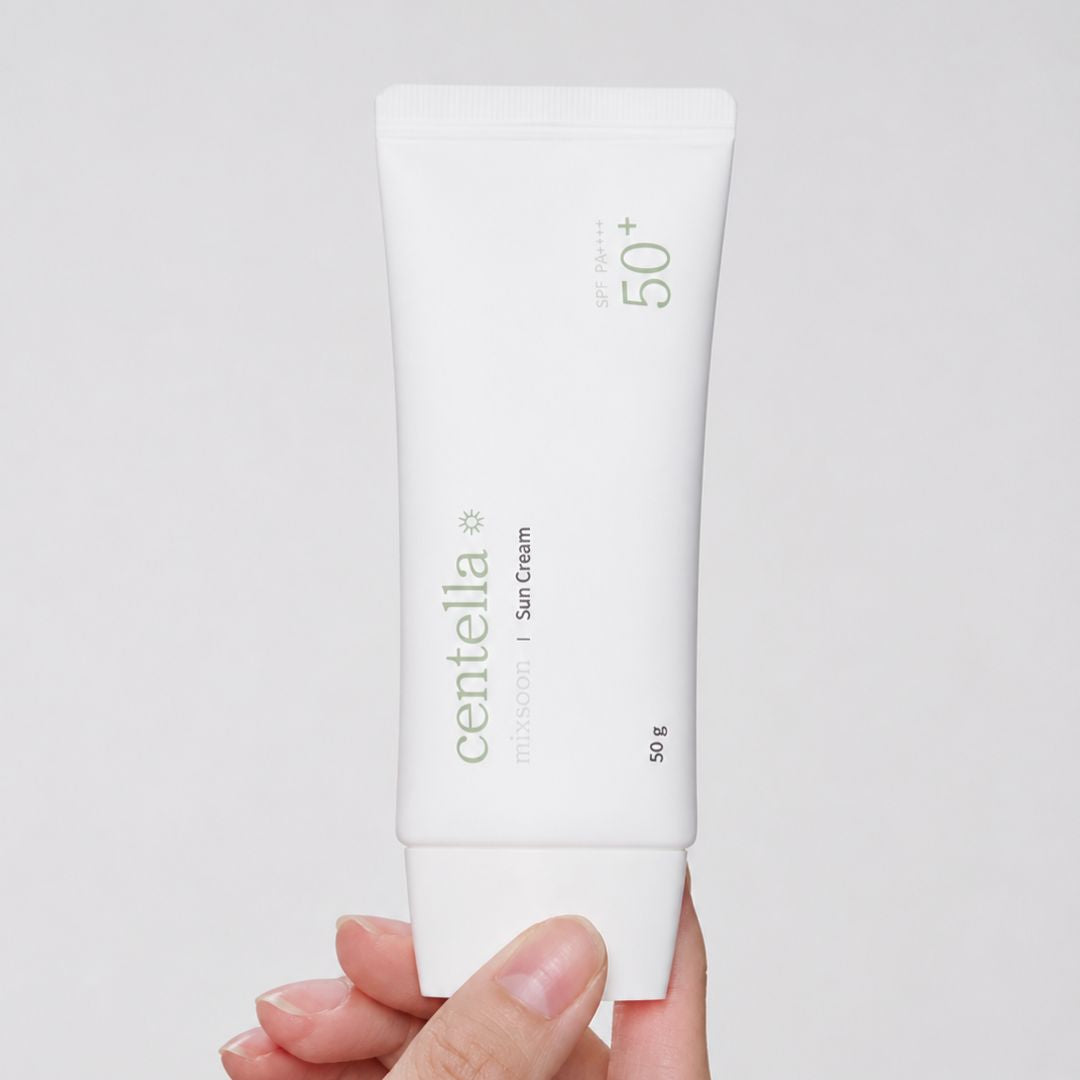 Image de la crème solaire apaisante à la centella SPF50+ de Mixsoon