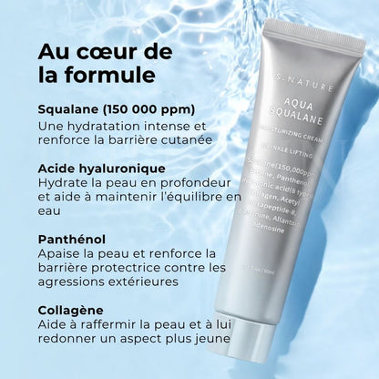 Les ingrédients clés de la crème hydratante Aqua Squalane de S.Nature