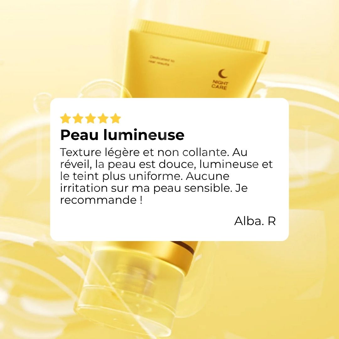 Avis sur le masque de nuit à l’acide kojique et au curcuma de Medicube