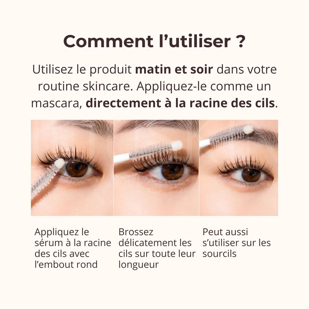 Comment utiliser le sérum pour cils My lash d'Etude