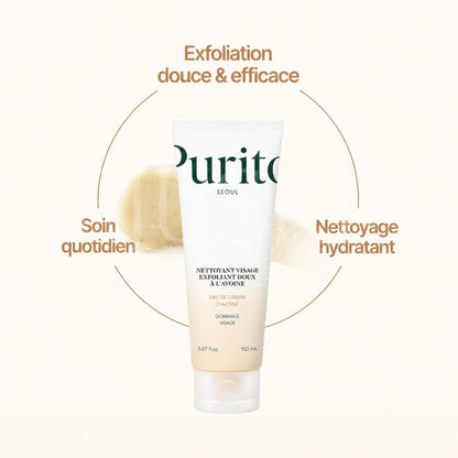 Les bénéfices du nettoyant visage exfoliant doux à l’avoine du Purito Seoul