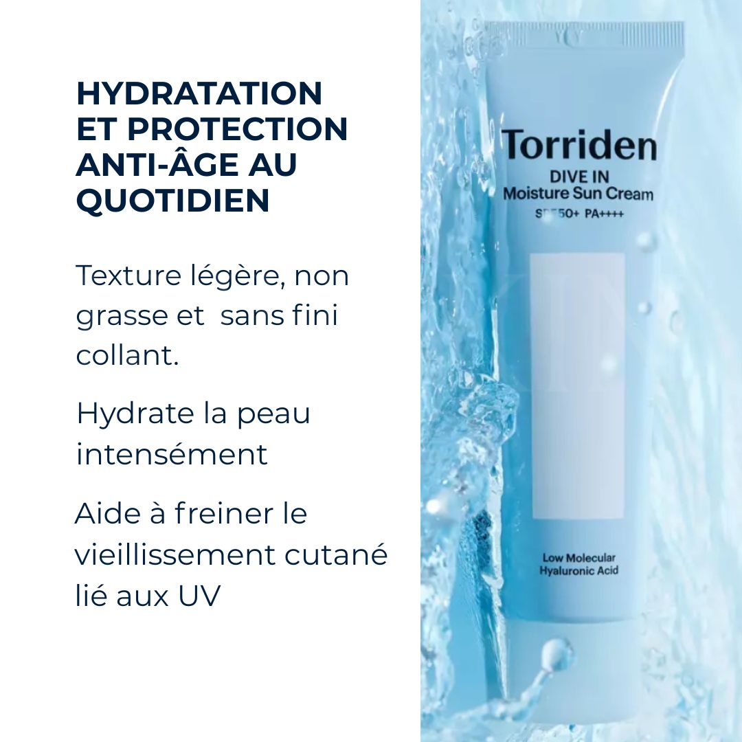 Les bénéfices de la crème solaire dive-in de Torriden