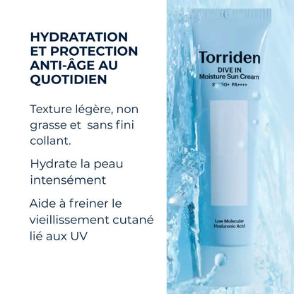 Les bénéfices de la crème solaire dive-in de Torriden
