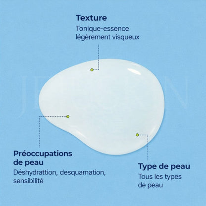 La texture du tonique booster d’hydratation à l’acide hyaluronique Dive-In de Torriden