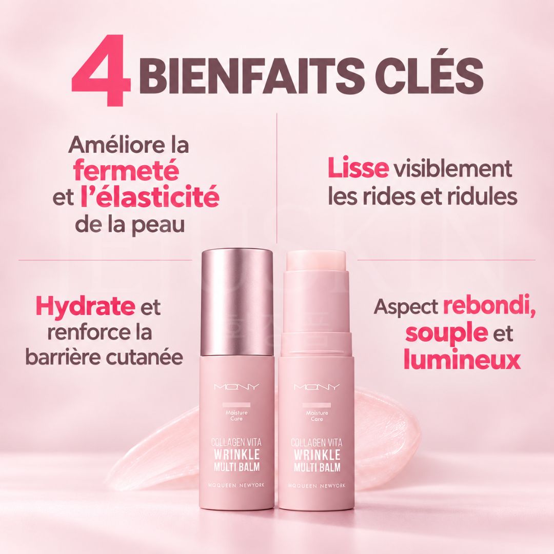 Les bienfaits du baume hydratant anti-rides Vita MQNY au collagène de Macqueen