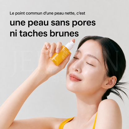Une peau nette avec le sérum éclat anti-taches et pores de Celimax