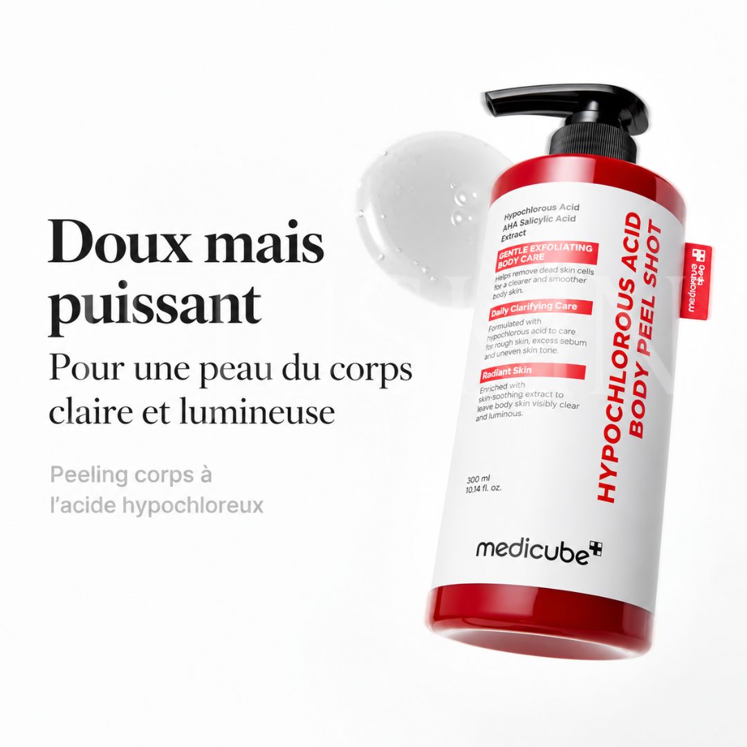 Le bénéfice de l'exfoliant pour le corps à l’acide hypochloreux de Medicube