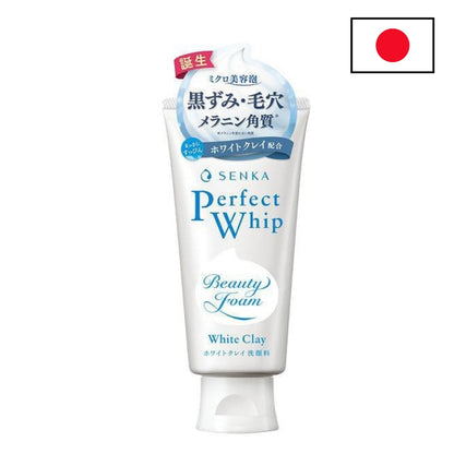 Shiseido - Nettoyant à l'argile blanche Senka Perfect Whip - 120ml