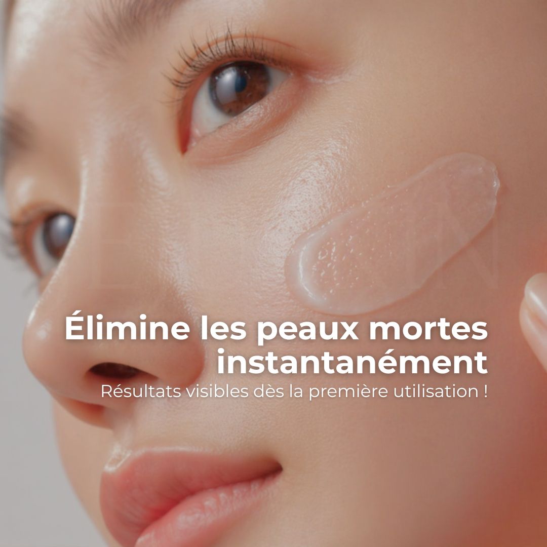 Le bénéfice clé du gel exfoliant à la pêche de Plu