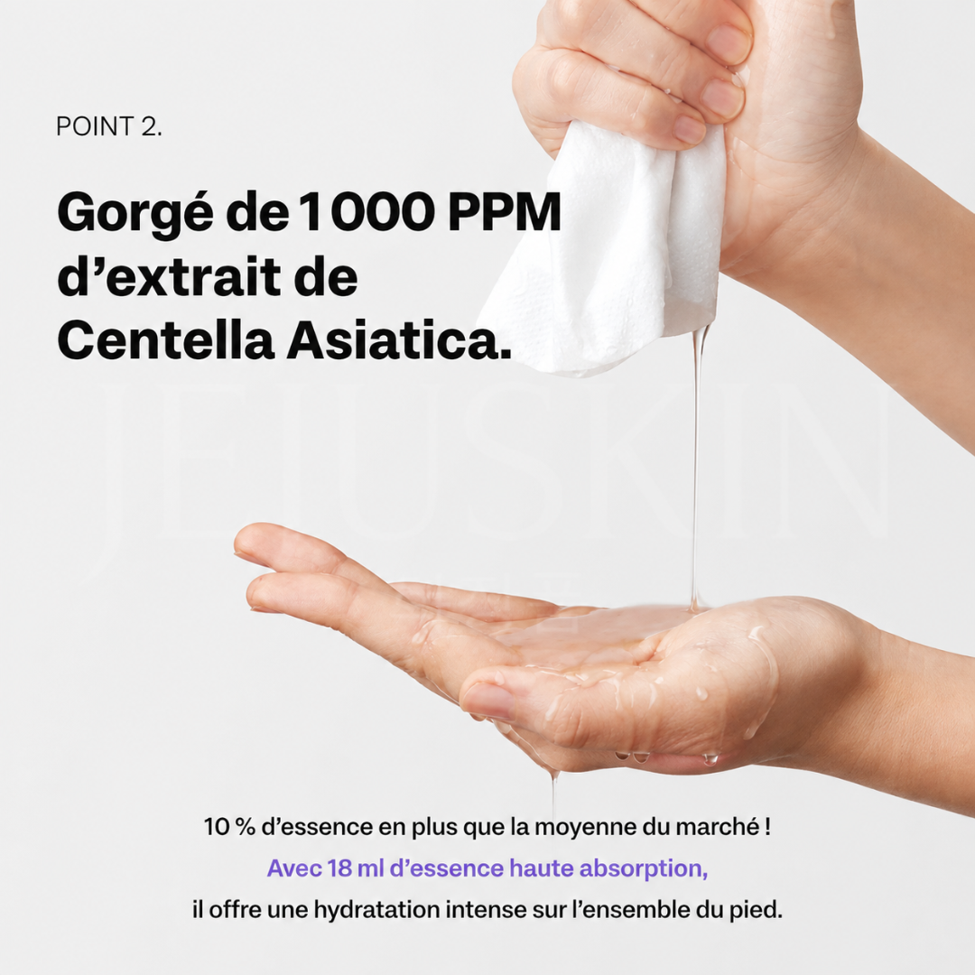 La centella asiatica dans le masque apaisant pour les pieds à la Centella de Baren