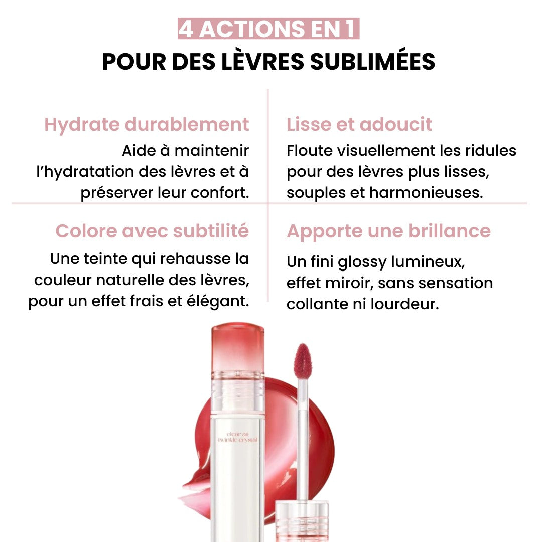 Clio - Encre à lèvre Crystal Glam Tint